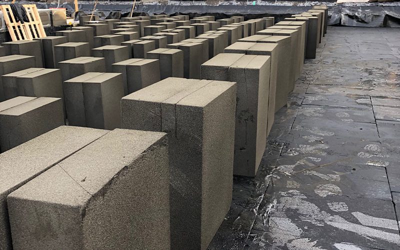 Détail de chantier de réparation d'étanchéité